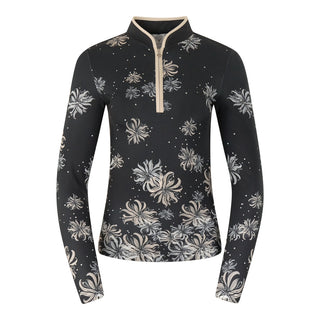 Pure Golf Carmine Long Sleeve Zip Top - Champagne Orchid
