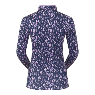 Pure Golf Ashlea Long Sleeve Zip Top - Lavender Flurry