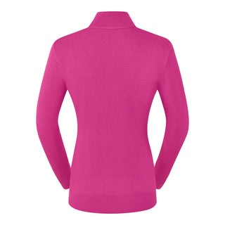 Pure Golf Blair Full Zip Lined Cardigan - Pink Topaz