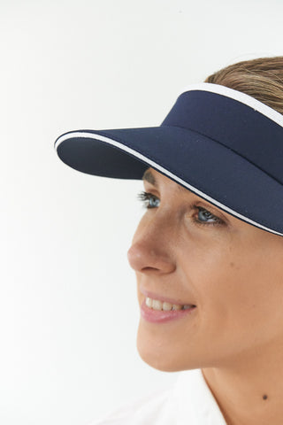 Pure Golf Arielle Telephone wire visor with Ball Marker - Navy