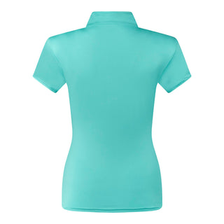 Pure Golf Cove Ladies Cap Sleeve Polo Shirt - Ocean Blue