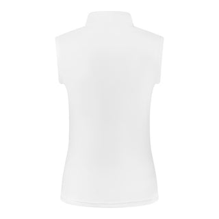 Pure Golf Cove Ladies Sleeveless Polo Shirt - White
