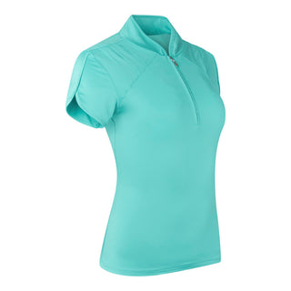 Pure Golf Olivia Ladies Cap Sleeve Polo Shirt - Ocean