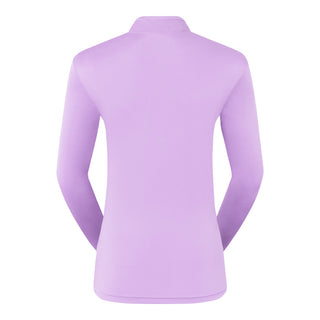 Pure Golf Cove Long Sleeve Zip Top - Lilac