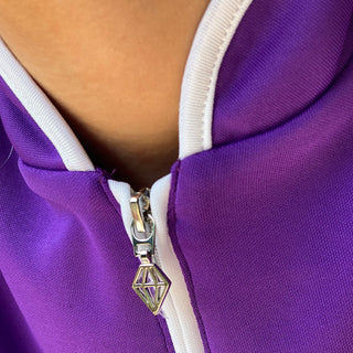 Pure Golf Bloom Sleeveless Golf Polo Shirt - Purple