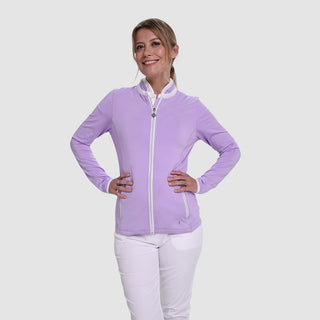 Pure Golf Ladies Mist Full Zip Mid Layer - Lilac