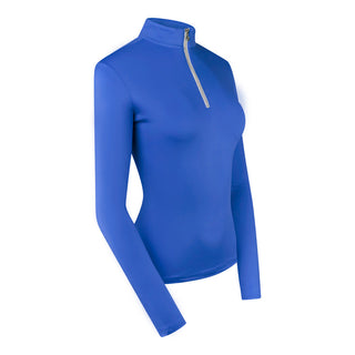 Pure Golf Ladies Tranquillity Mid Quarter Zip Polo - Royal Blue