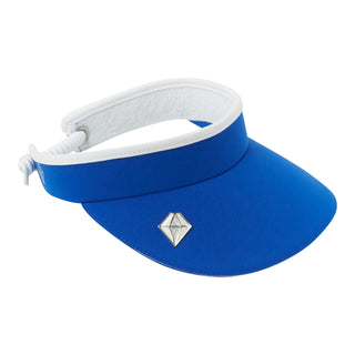 Pure Golf Arielle Telephone wire ladies golf visor with Ball Marker - Royal Blue