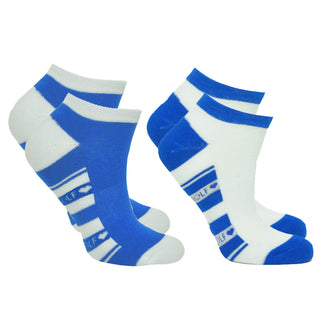 Pure Ladies 2 Pair Pack Of Trainer Golf Socks- Royal Blue