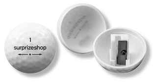 Golf Ball Pencil Sharpener - White