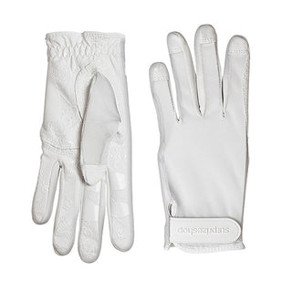 All Weather Ladies Golf Mesh Sun Glove- White