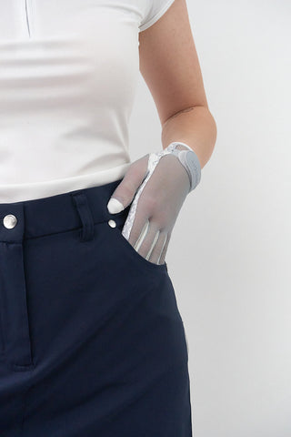 Surprizeshop All Weather Ladies Golf Mesh Sun Glove- Grey