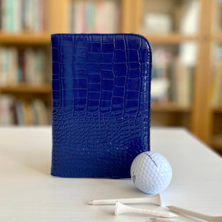 Navy Crocodile Effect Scorecard Holder