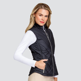 Tail Ladies Golf Sonny Quilted Vest - Black