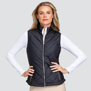 Tail Ladies Golf Sonny Quilted Vest - Black