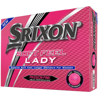 Srixon Soft Feel Lady Golf Balls - Pink (12 Pack)