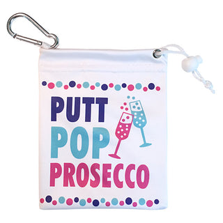 Putt, Pop, Prosecco Ladies Golf Tee & Accessory Bag
