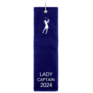 Lady Captain 2024 Own Use Tri Fold Golf Towel