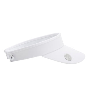 Surprizeshop Telephone Wire Ladies Golf Visor with Ball Marker - White