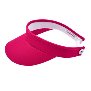 Telephone Wire Ladies Golf Visor with Ball Marker - Pink-