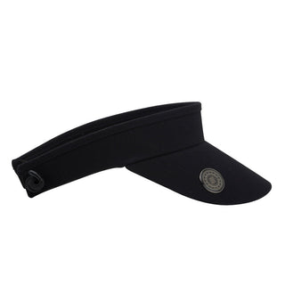 Ladies Golf Telephone Wire Visor with Ball Marker - Black