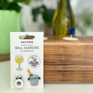 Ladies Boozy Golf Ball Marker and Visor Clip Set