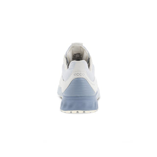 Ecco Ladies Golf S-Three Waterproof Ladies Golf Shoes- White / Dusty Blue