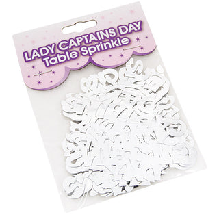Lady Captains Day   Table Sprinkle Confetti - Silver