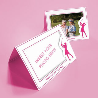 Pack of 10 'From The Lady Captain' Photo Frames  Cards