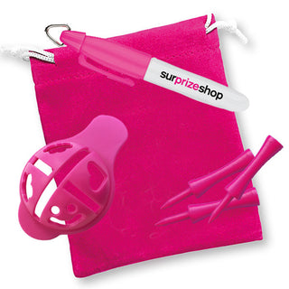 Tee Gift Ball Liner and Mini Marker Giveaway Set - Pink
