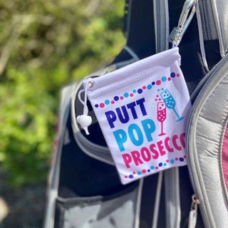 Putt, Pop, Prosecco Ladies Golf Tee & Accessory Bag