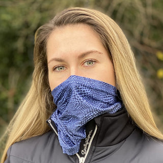 Lightweight Women's Golf Snood - Navy Snake