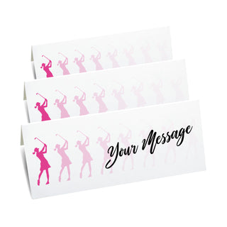 Lady Golfer Place setting cards - pack of 10