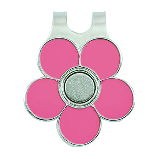Ladies Golf Flower Visor Clip- Pink