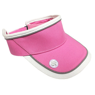Ladies Golf Velcro Visor with Matching Ball Marker - Pink